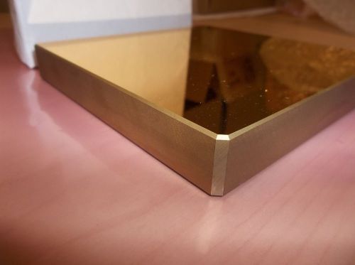 Hardin Optical Mirror Gold 130mm x 130mm +/-0.5mm x 18mm +/-0.2mm