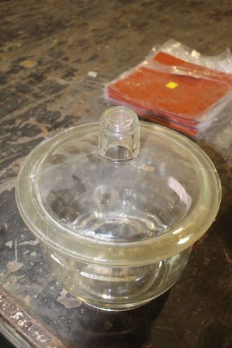 GLASS VACUUM DESICCANT BELL JAR 12&#034; DIAMETER 8&#034; TALL