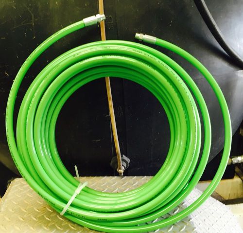 100&#039; 3/8&#034; NPT Sewer Jetter Hose 4000 PSI Swiss Technology Assembled USA Jet