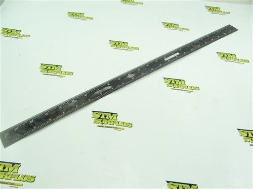24&#034; MACHINISTS PRECISION  STEEL RULE MADE IN USA PEC TOOLS MODEL 502-024