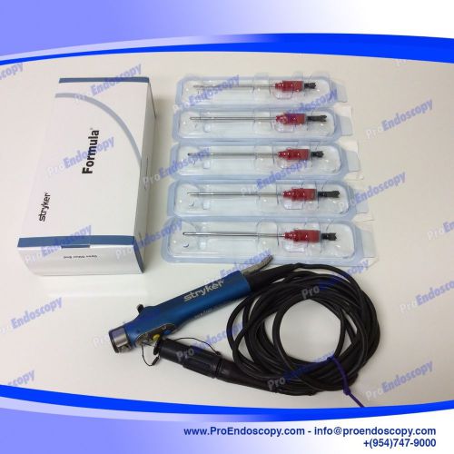 Stryker 375-708-500 Formula 180 Shaver Handpiece w/ 375-542-000 Blades