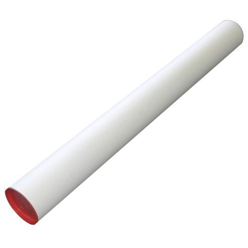 White Document Poster Mailing Shipping Tube Document Carrier 39&#034;x4&#034; W/ End Caps