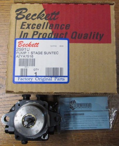 NEW NOS Beckett 2591U Oil Pump 1 Stage Suntec A2YS-7916 7GPH 100-150Psi 3450RPM