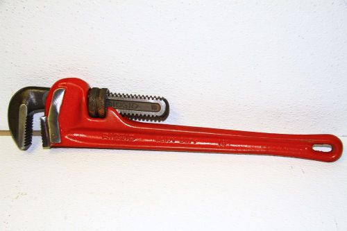 Ridgid 18 inch Pipe Wrench Heavy Duty Steel Made in U S