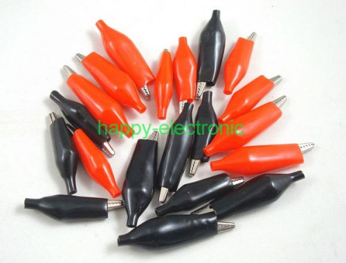 20PCS Alligator Clip test Clamp Testing Probe Calipers Size M &amp; L