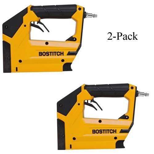 BOSTITCH BTFP71875 2-Pack Heavy Duty 3/8&#034; Oil Free 18 Gauge Air Crown Stapler