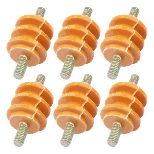 25mm Height 6mm Thread Water Resistance Busbar Insulator 660V 6 Pcs