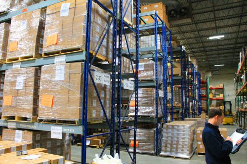 Prest rack pallet rack - 17&#039;8&#034;x42&#034; frames - 144&#034;x5-3/4&#034; beams - lot for sale