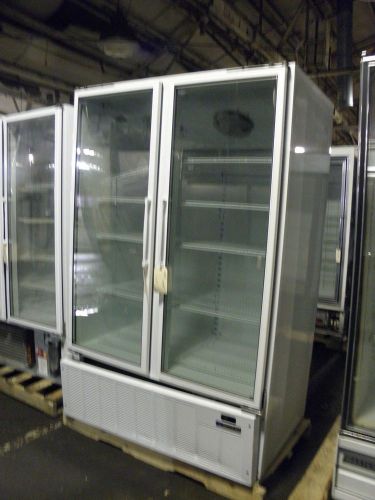 Master bilt blg-48 two door low temp ice cream frozen food display freezer for sale