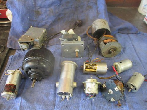 11 VTG ANTIQUE ELECTRIC MOTOR LOT WESTINGHOUSE WESTERN ELECTRIC DC SHUNT US NAVY