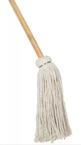 Boardwalk CD50016S Mop Head, Cotton, Cut-End, White, #16 Handle Deck - 5 Mops