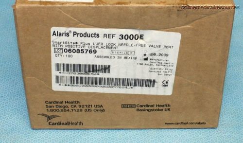 Alaris SmartSite Plus Needle-Free Valve Ports (100) Each 3000E