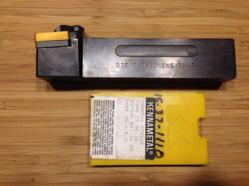 KENNAMETAL DTGNR-855D TOOL HOLDER 1.25&#034;H x1&#034;W SHANK 6&#034; OAL RH + 5 INSERTS NEW