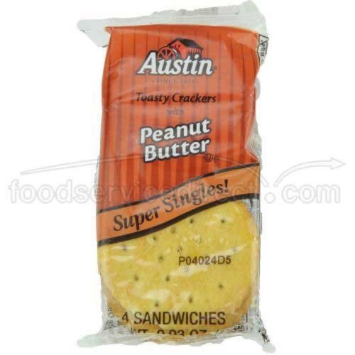 Austin Toasty Cracker with Peanut Butter, 0.91 Ounce -- 144 per case.