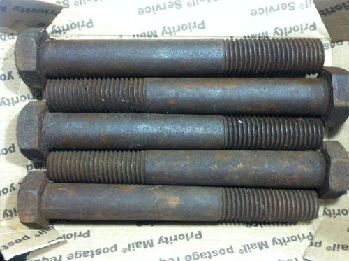 FIX ITTtttt -- (5) ... 8 1/8&#034; x 1&#034;  Bolt - USA -- UNUSED ... 2 1/2&#034; long thread