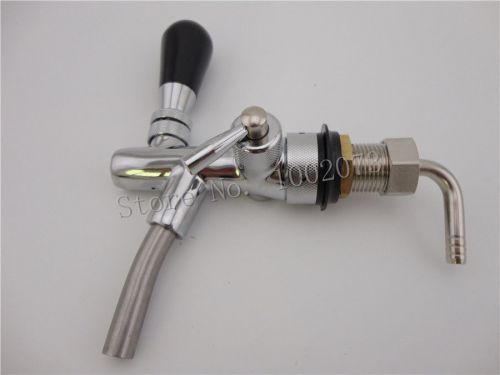 Kegerator Draft Beer Faucet with Flow Controller chrome plating Shank Tap Kit