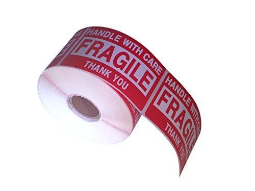 W4w high quality &#034;fragile handle with care&#034; shipping labels - peel &amp; stick - for sale