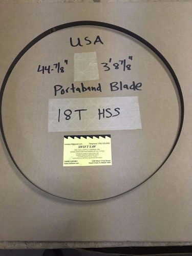 24pcs: 44-7/8&#034; (3&#039;8-7/8&#034;) X 1/2&#034; X .020 X 18T HIGH SPEED PORTABAND SAW BLADE USA