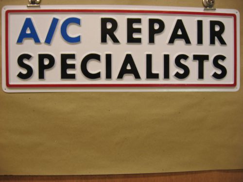 A/c repair specialists automotive  service sign 3d embossed plastic 7x22 garage for sale