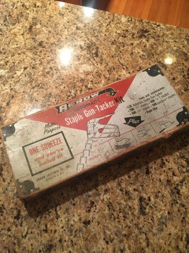 Vintage Arrow Staple Gun-Tacker Kit