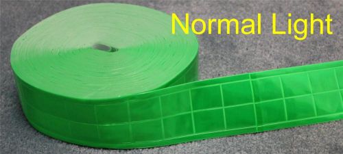 50-yard roll light green gloss sew on REFLECTIVE TAPE PVC 2&#034;