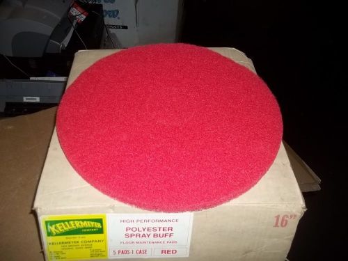 Kellermeyer High Performance Polyester Spray Buff Floor Maintenance Pads box/5