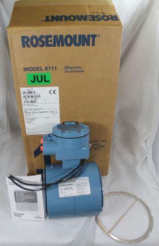 NEW 3 inch EMERSON ROSEMOUNT 8711 MAGNETIC WAFER FLOWMETER WITH TRANSMITTER