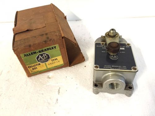 Allen Bradley Bulletin 801, Type AS02-1X, 801-AS021X, Limit Switch, 600V, NEW