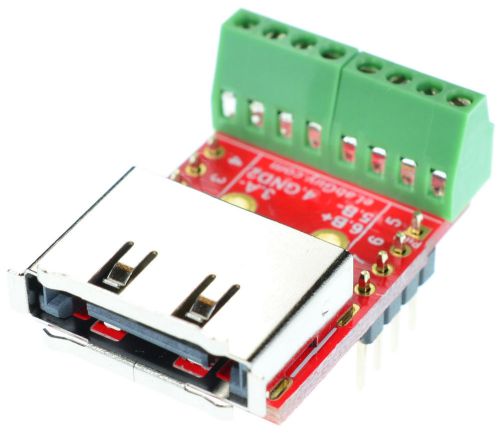 Esata female connector breakout board, elabguy esata-f-bo-v1av arduino for sale