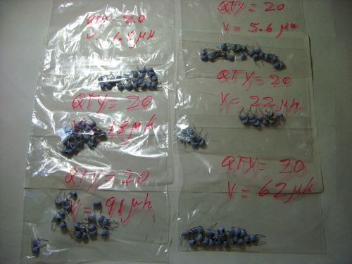 Mini rf-chokes..&gt;&gt;new old stock&lt;&lt;  &gt;&#034;exp. kit assort values&#034;&lt; }} l@@k! {{- lot-5 for sale