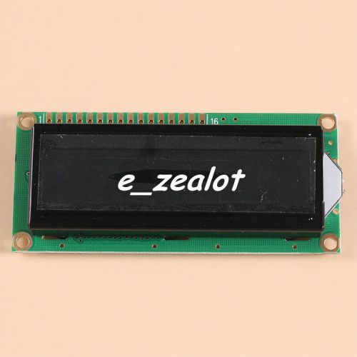 LCD1602A 16x2 White Character Dot Matrix LCD Display Module Black Background