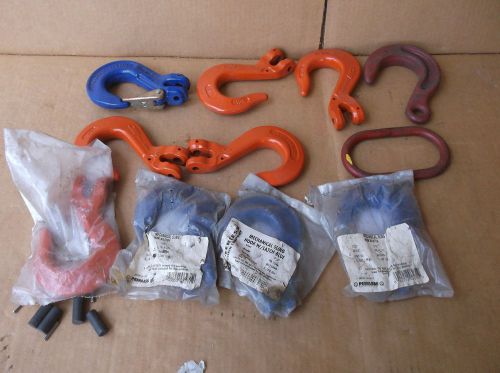 (lot of 10) chain hooks 3/8&#034; alloy 4-clevis 6-grab/chain hooks free shipping for sale