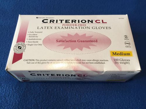 Henry Schein Criterion CL Powder-Free Latex Examination Gloves 2 Boxes of 100