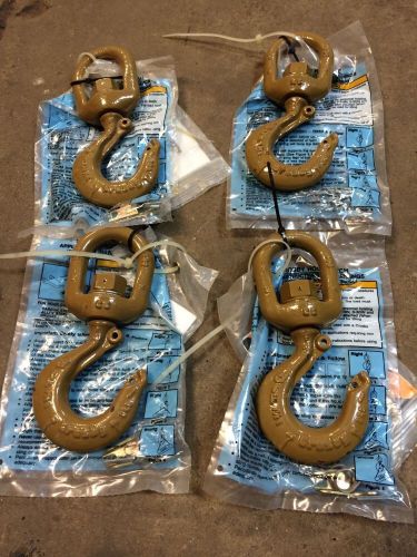 Lot of 4 crosby hooks &amp; latch s-4320. 319n, 320n, &amp; 322n hooks. new! for sale