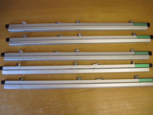 Plan Hold 36&#034; Blueprint Plan Holders Used Aluminum - 5 total