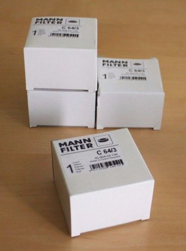 New - Lot of 4 MANN FILTER C 64/3 - NSFP (C2-741-2-G4)