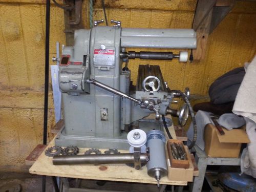 ATLAS HORIZONTAL MILLING MACHINE MF w/ VERTICAL HEAD and RARE ACCESSORIES