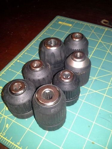 Jacobs cordless drill chucks, lot of 7