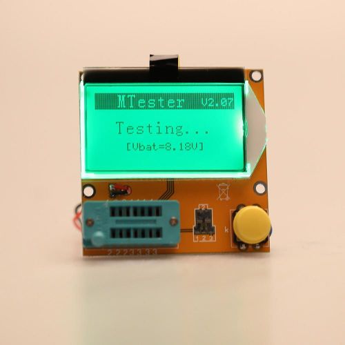 Lcd transistor tester diode triode capacitance esr meter mos pnp npn lcr sztt for sale