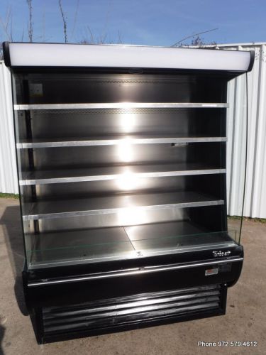 Turbo air tom-60-dx black 60&#034; extra deep air curtain merchandiser - 34.2 cu. ft. for sale