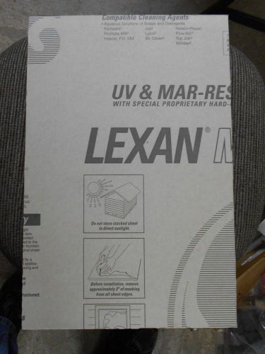 LEXAN SHEET  1/4 x 12&#034; x 18&#034;