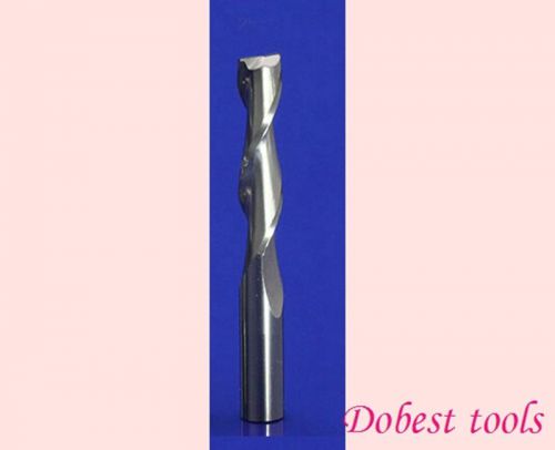 10pcs double flute sprial cnc router bits pvc acrylic density board 6mm 25mm for sale