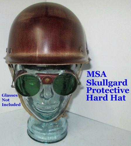 Msa skullgard  construction hard hat, protective helmet, adj. liner &amp; chin strap for sale