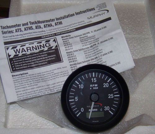 Murphy 3000 RPM ATHA-30-12-A  Alternator Signal Analog Tachometer