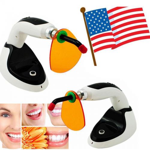 USA Stock 1400mw Black Dental 5W Wireless Cordless LED Curing Light Lamp BlackPP