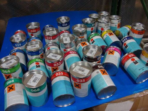 Big lot of marabu marastar sr pad &amp; screen printing ink. 37 cans, 25 colors new! for sale