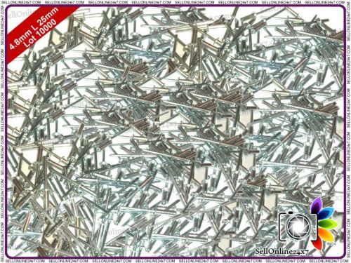 Standard - Open Dome Aluminum Blind Pop Rivets 4.8 MM X 25 MM - 10000 Pcs