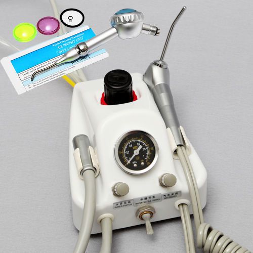 Dental air turbine unit work with air compressor + air polisher handpiece for sale