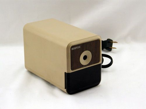 Boston Beige Electric Pencil Sharpener - 296A - VINTAGE Tested &amp; Works! Art Draw