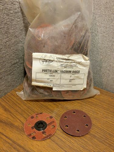 79 DCM Clean-Air 3&#034; 80 Grit Postiv-Lok Vacuum Disks